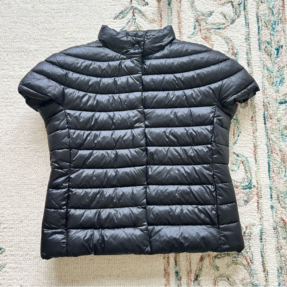 NWT Calvin Klein Quilted Black Puff Cap Shoulder Jacket Vest​